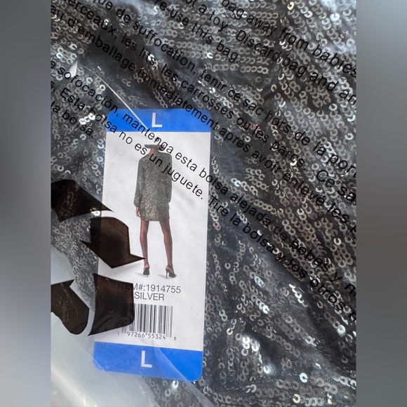 Steve Madden Black Sequin Shift Dress – Size Medium & Large – New With Tags - Picture 5 of 7